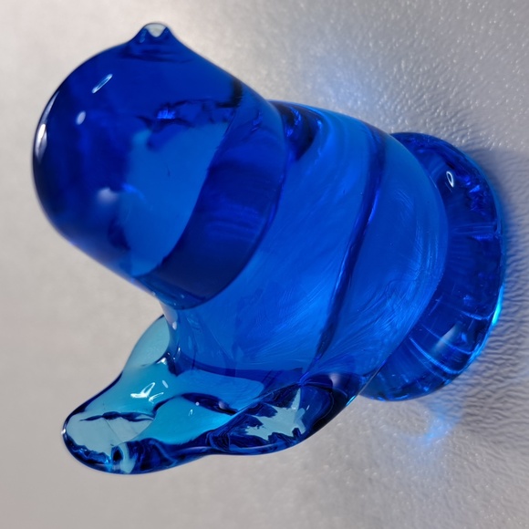 W Ward Other - W Ward Glass Blue Bird of Happiness Signed Figurine USA